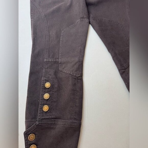 Authentic Gucci Brown Denim Capri Jeans – Size 40 (US 6/8) – Vintage Look - Picture 4 of 16